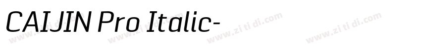 CAIJIN Pro Italic字体转换 CAIJIN Pro Italic字体转换